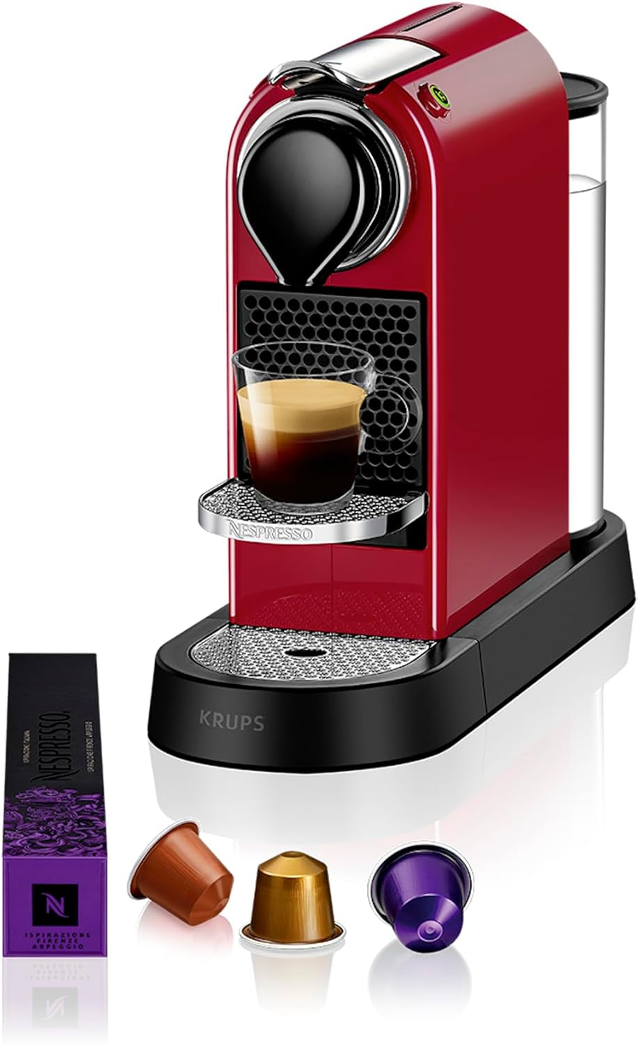 Macchina per caffè espresso con capsule Nespresso XN761B Citiz&Milk | Modalità standby automatica | 1260 watt | Capacità serbatoio acqua: 1 l | Pressione della pompa: 19 bar | Argento