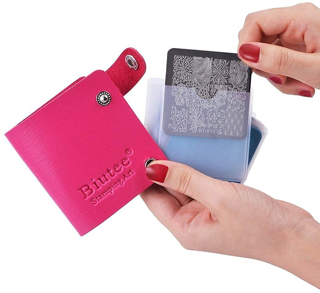 Biutee Nail Stamper 30 Pezzi Set Timbri Unghie Template Unghie Stampi Unghie Animali Fiori Immagini Piastra per timbri unghie con 2 timbri 2 raschietti Accessori per design unghie Timbro per unghie French