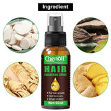 Crescita dei capelli, Anticaduta, Spray per la crescita dei capelli, Trattamento e perdita dei capelli, Per capelli diradati, Promuove una crescita dei capelli più spessi, più pieni e più veloce, Cura dei capelli da 60 ml Naty Shop