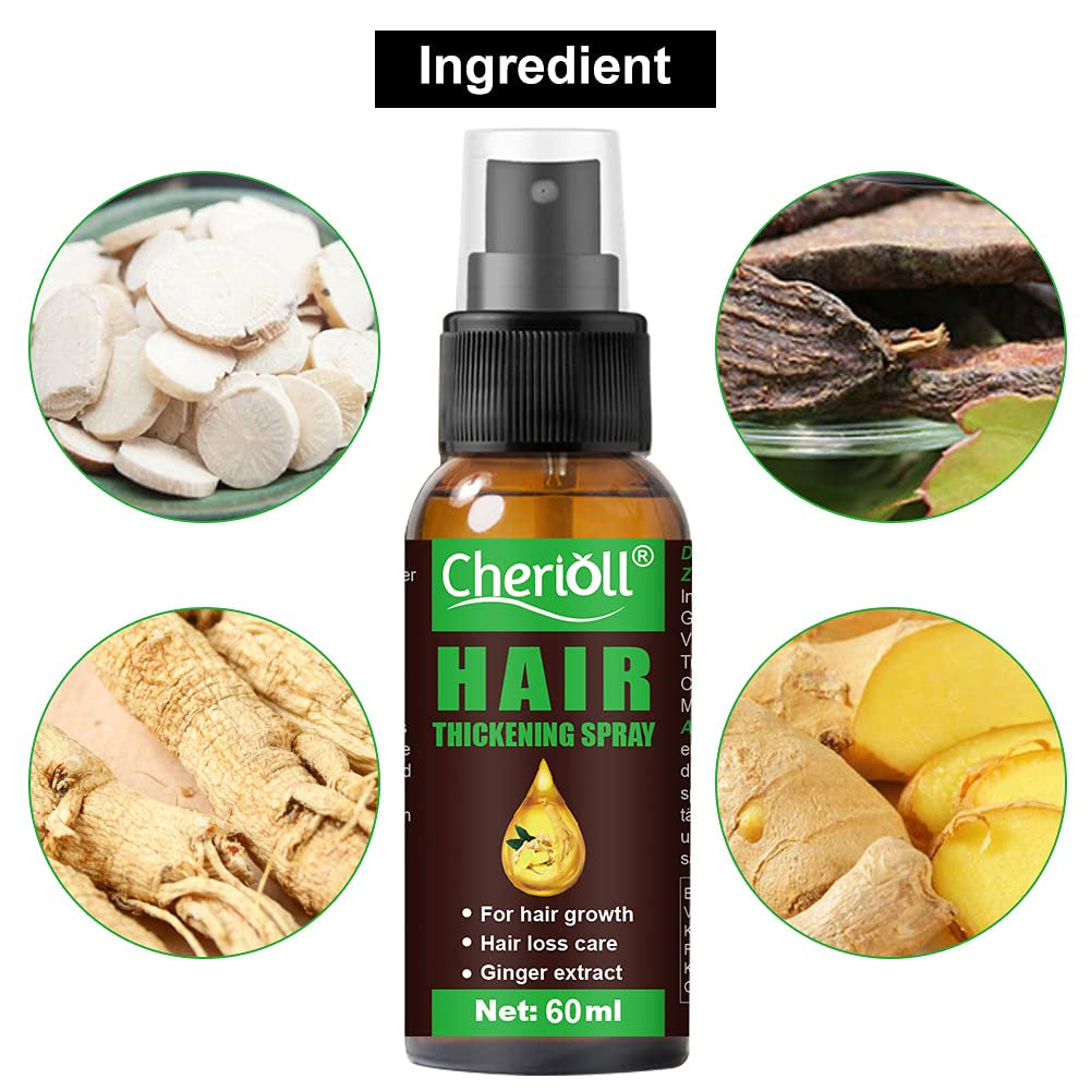 Crescita dei capelli, Anticaduta, Spray per la crescita dei capelli, Trattamento e perdita dei capelli, Per capelli diradati, Promuove una crescita dei capelli più spessi, più pieni e più veloce, Cura dei capelli da 60 ml Naty Shop