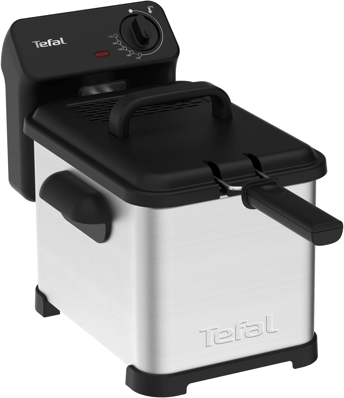 Tefal Family Pro Access 4.0L, 3000 Watt, semiprofessionale, con olio, serbatoio olio estraibile, tecnologia a zona di raffreddamento Elettrodomestici Naty Shop