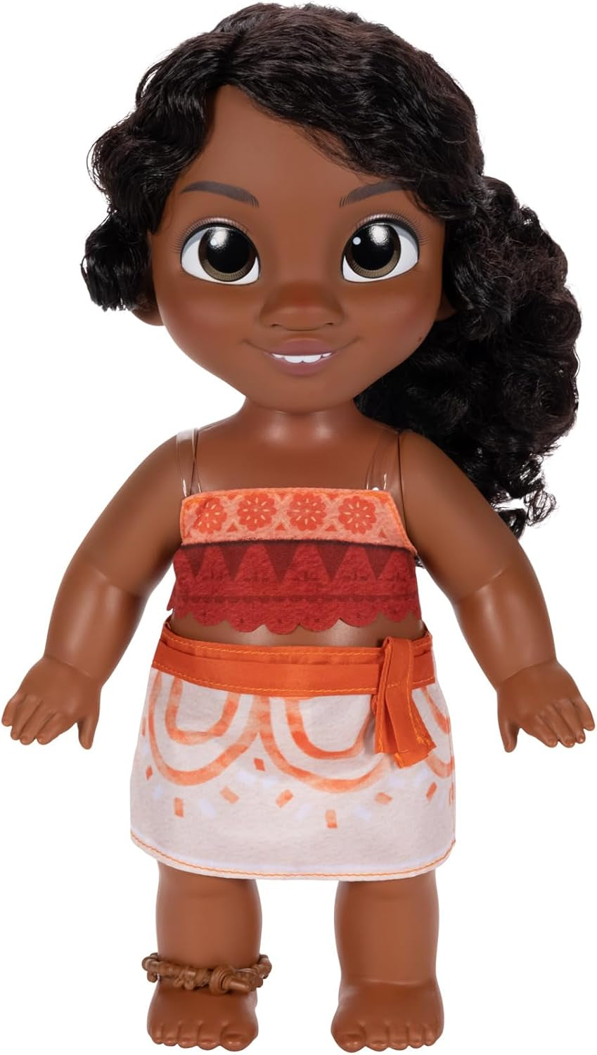 Jakks Pacific Moana 2 Little Sister Simea Doll e Pua Figure Playset alto 27 cm, include 1 vestito per bambola, 1 Pua, 1 mazzo di banane in plastica, consigliato dai 3 anni in su