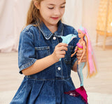 Simba Steffi Love Sirena Sirena con Funzione Luce Arcobaleno, Capelli Extra Lunghi, Figura di Delfino e Fermagli per Capelli, Altezza 39 cm, Funzione Try-Me, dai 3 anni in su