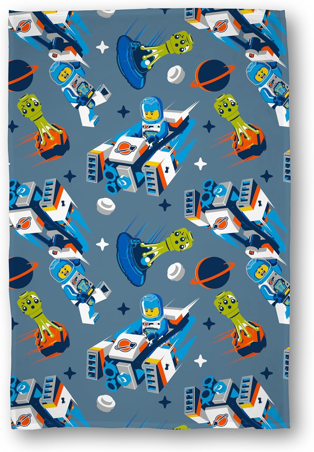 Coperta in pile ufficiale LEGO® City di Character World, morbidissima, calda coperta blu, design Cityspace, perfetta per la camera da letto, il campeggio e per dormire, letti e coperte 100 x 150 cm Besuche den Character World-Store multicolore 100 x 150 cm