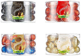 Uova LINDOR con cioccolato Lindt | 4 scatole da 450 g ciascuna | Oua LINDOR con l'abbondanza che vedi in cima, il tuo cioccolato con le labbra, l'alba, la neve e con l'alune | Cioccolato pasquale | Regalo di cioccolato | Uova di Pasqua | Uova di cioccolato