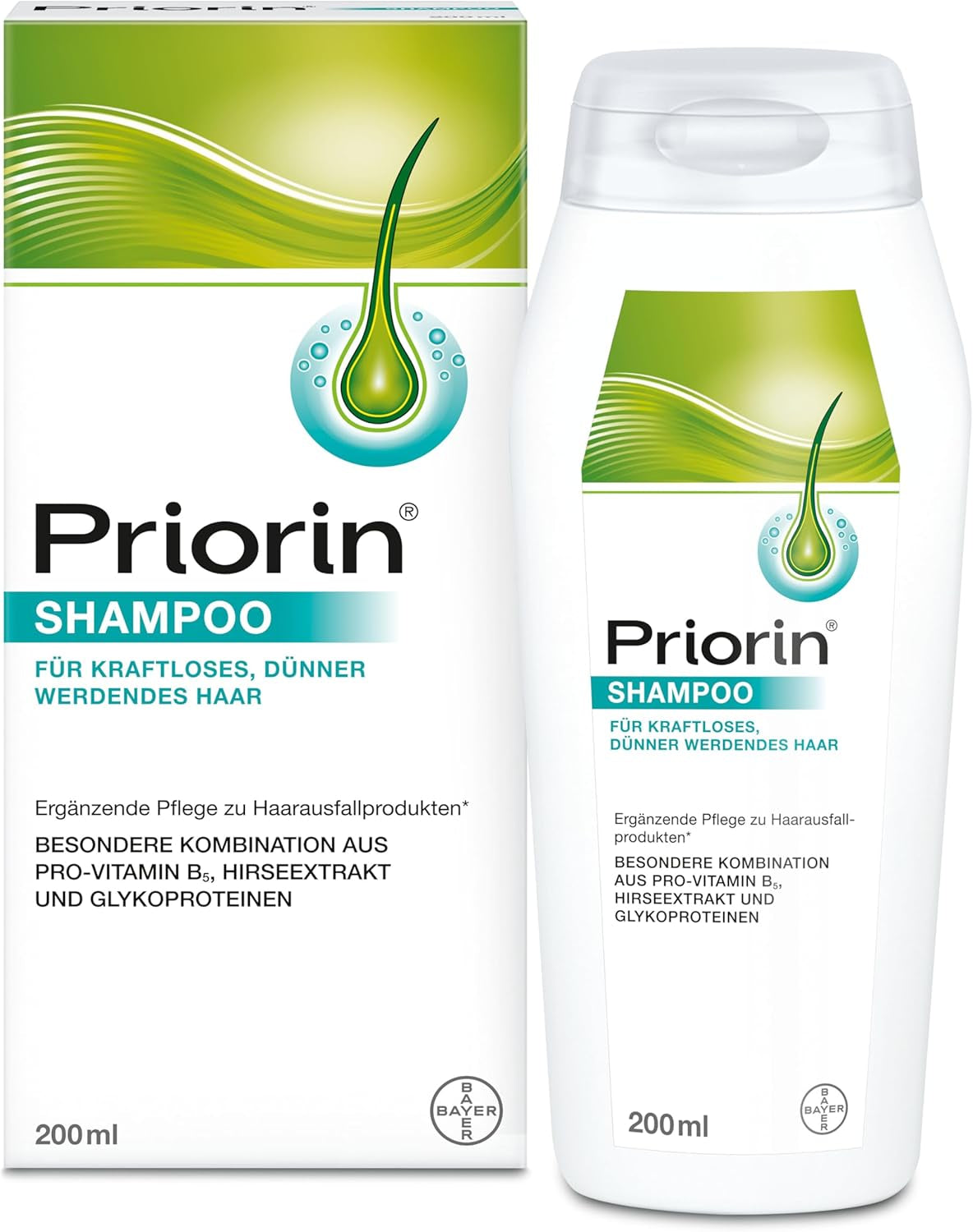Priorin Shampoo - shampoo rinforzante per capelli - cura aggiuntiva per capelli deboli e sottili - senza parabeni e coloranti - 1 x 200 ml Cura dei capelli Naty Shop Titolo predefinito