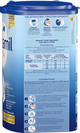 Aptamil Care 2 - Latte di proseguimento dopo 6 mesi, con Omega 3 e 6, DHA e ARA, senza olio di palma, alimenti per l'infanzia, latte in polvere, 1 x 800 g (confezione da 6)