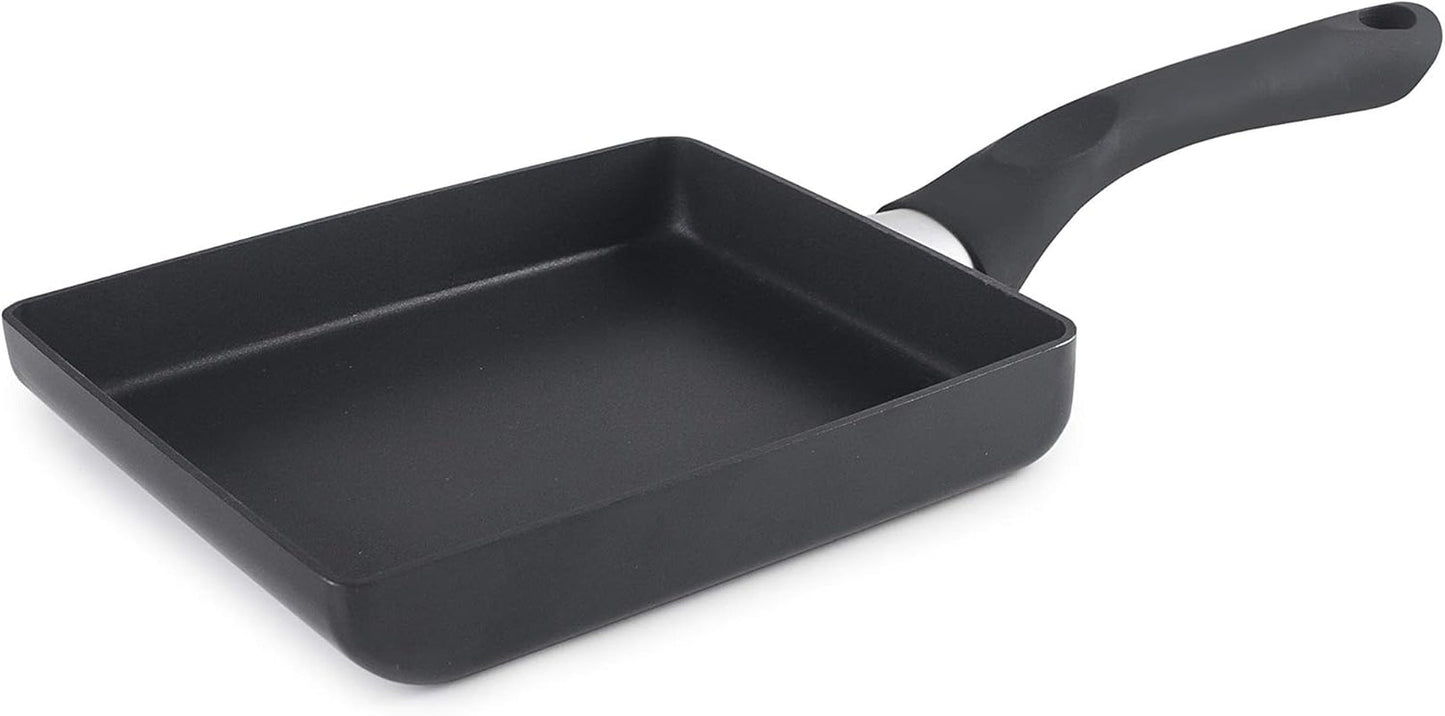 Padella Tamagoyaki Inducta, alluminio, nera, 15X18 Cm Pentole e Padelle Naty Shop