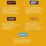 Confezione sfusa di mini cioccolato misto, cioccolato, 35 mini snack al cioccolato (Mars, Snickers, Bounty, Twix, Milky Way) come caramelle, regalo di cioccolato, scatola di caramelle (710 g)
