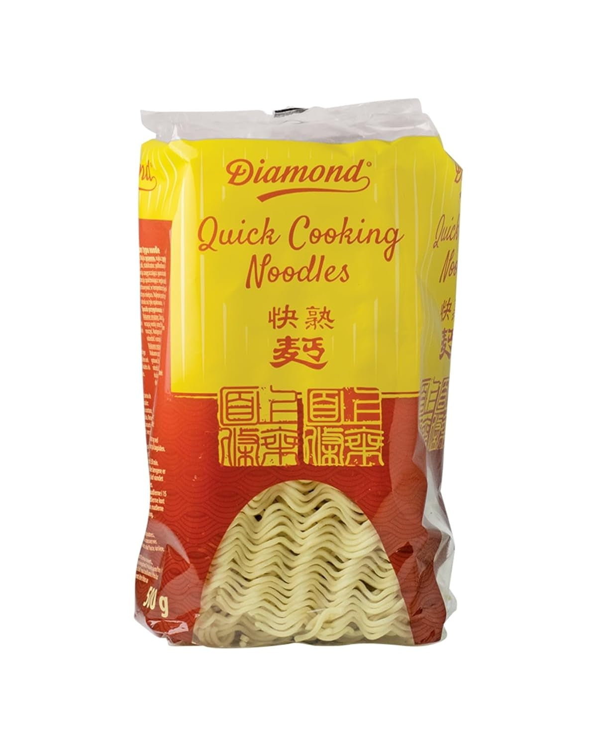 DIAMOND Tagliatelle istantanee senza uova, tagliatelle istantanee con farina di frumento Wok e contorni - 1 x 500 g