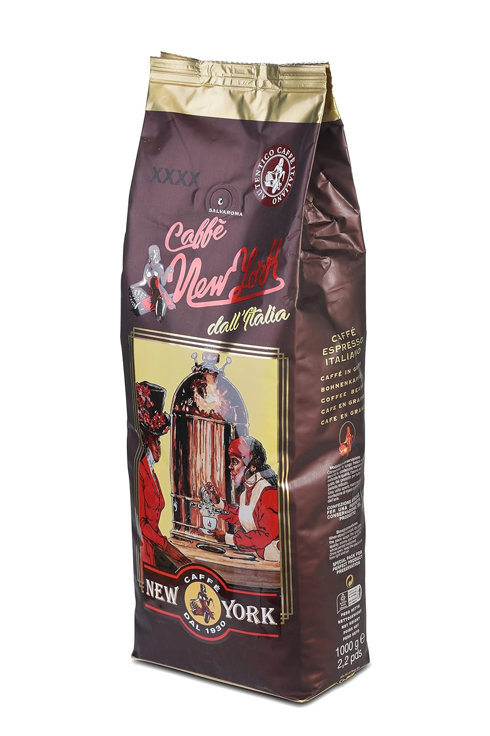 Caffè New York - XXXX - Caffè in grani interi - 1000g