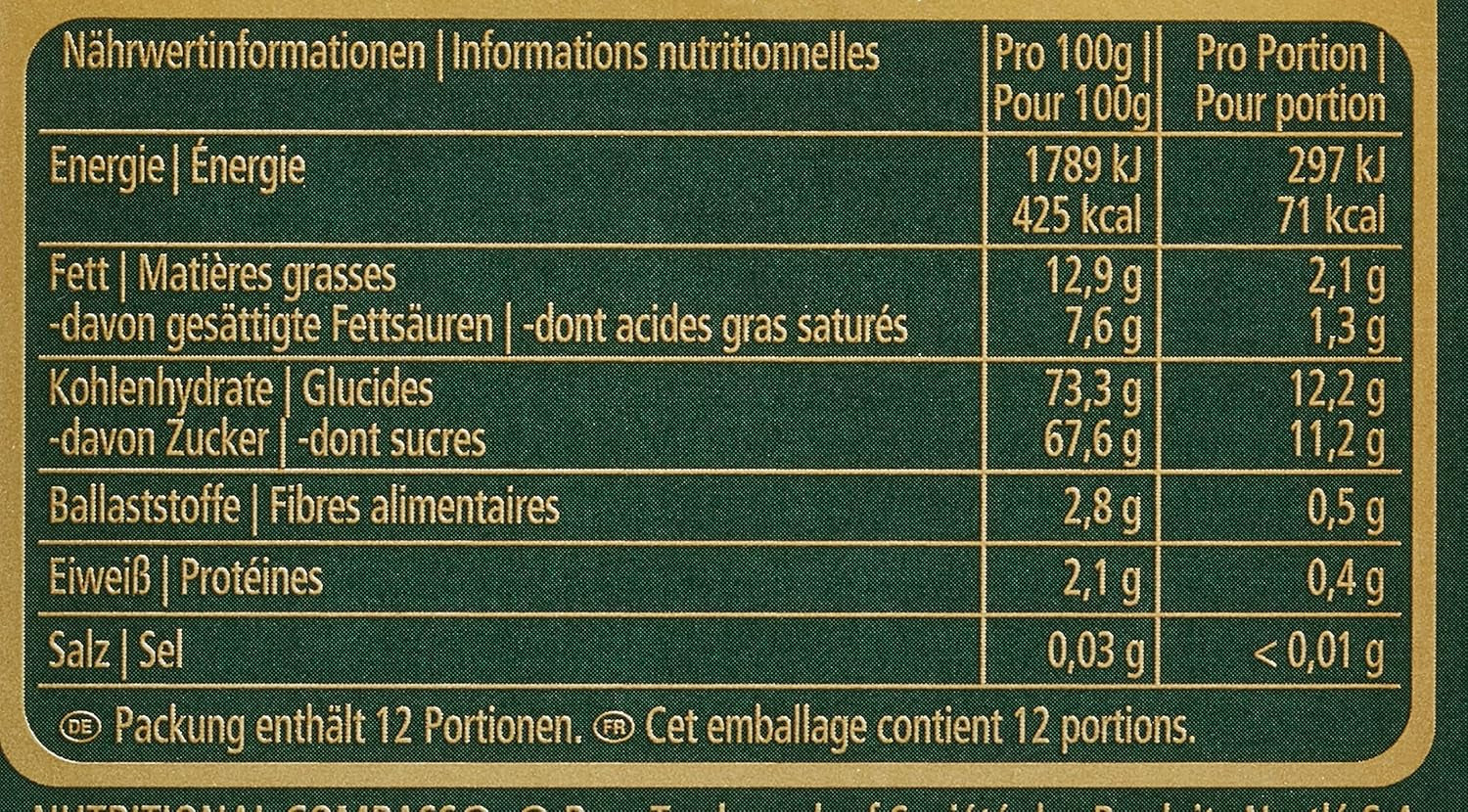 NESTLÉ AFTER EIGHT Quadretti sottili di cioccolato fondente con ripieno di crema alla menta per intenditori, confezione da 5 (1 x 200 g)