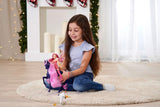 Simba 109483043 - Mia and Me Starry Unicorn 25 cm, cavallo giocattolo con stelle luminose al buio sul corpo e spazzola per capelli, dai 3 anni in su
