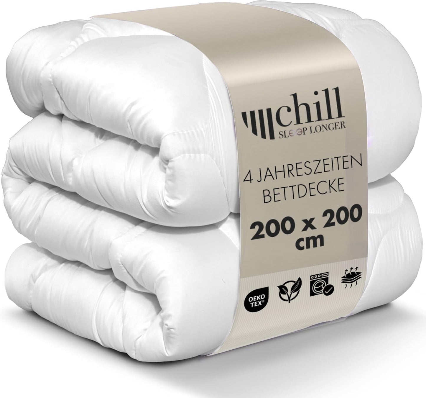 Piumino 4 stagioni 135X200- Piumino 2 in 1 per tutte le stagioni 135X200 - Piumino traspirante, lavabile e vegano - Piumino Duo con fascia comfort per dormire - Imbottitura 500G e 700G Piumini e trapunte Naty Shop 200 X 200 Cm