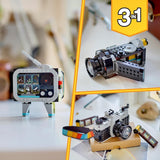 LEGO Creator 3In1 Fotocamera retrò, videocamera, set TV, decorazioni per la scrivania dei bambini o accessori per la camera da letto, regali fotografici per ragazze e ragazzi di 8 anni 31147 Set da costruzione Besuche den LEGO-Store