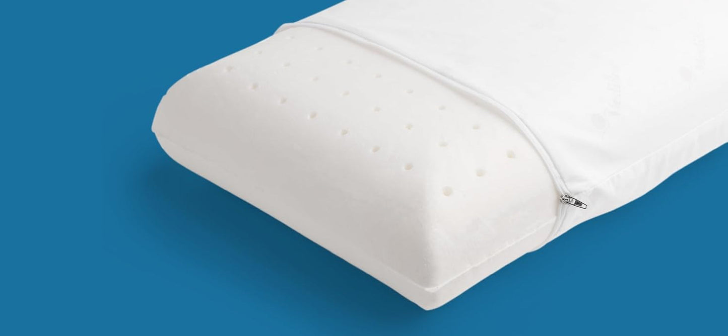 Mediflow The Original 5008 Cuscino ad Acqua con Schiuma Viscosa 50X70 cm, Bianco, Singolo, 1 Pezzo (1 Confezione) Naty Shop Cuscini Standard