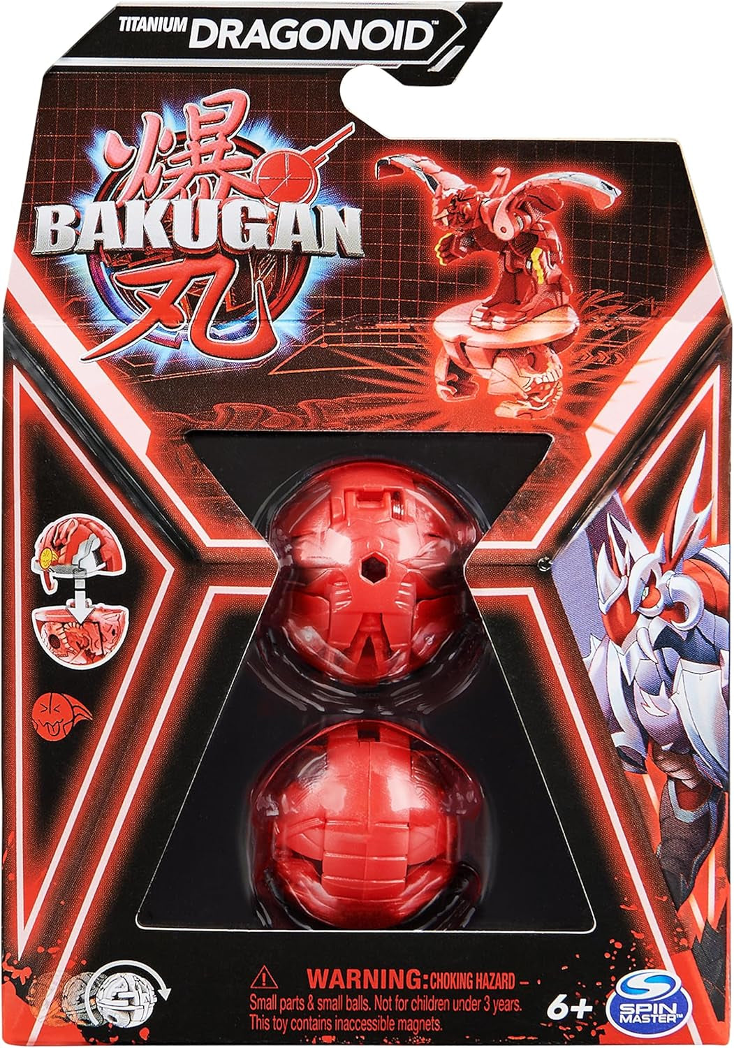 Bakugan 3.0 Core Ball Confezione da 1, Action Figure Personalizzabile con Carta Personaggio Collezionabile, Varie Varianti, per Bambini dai 6 Anni in su Naty Shop