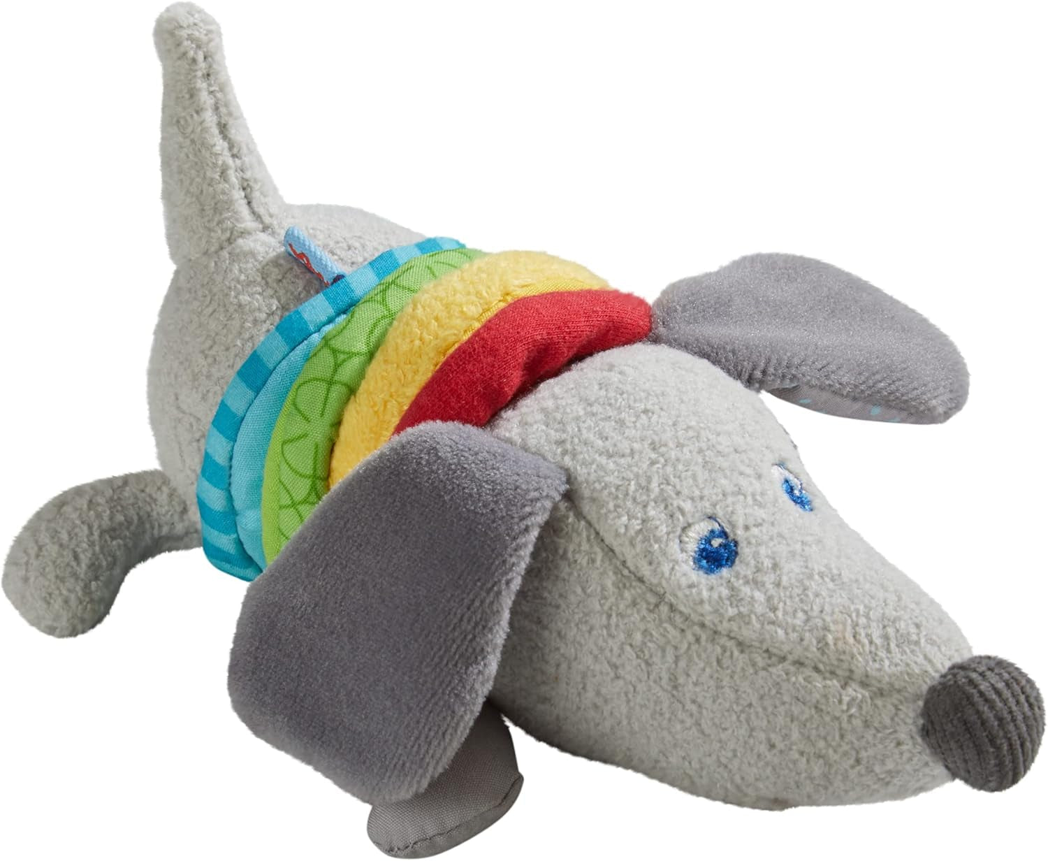 HABA 304771 - Sonaglio a forma di bassotto, giocattolo per bambini in tessuto con motorino a sonagli, giocattolo a partire da 6 mesi Toys Bebe Naty Shop Titolo predefinito