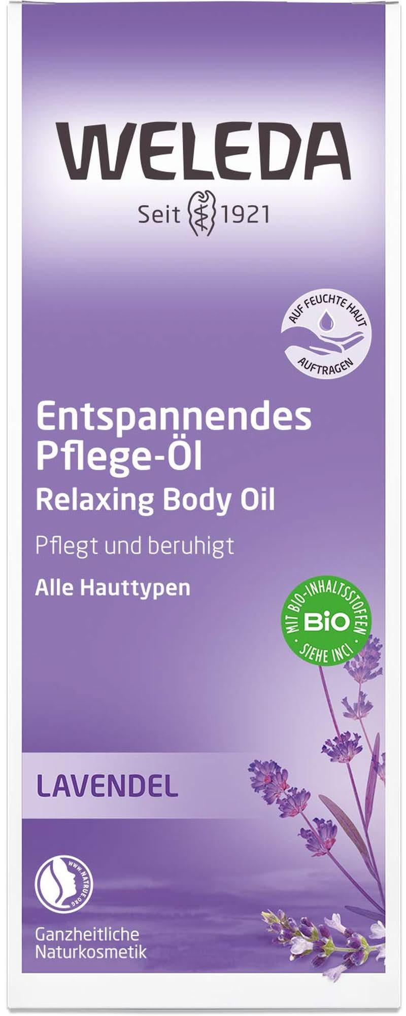 WELEDA Olio Corpo alla Lavanda Bio, 100 ml Cosmetici e Bellezza Naty Shop