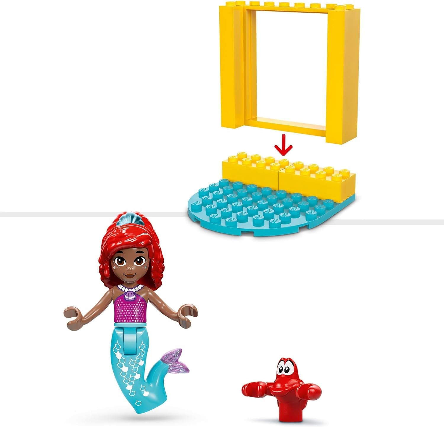 Palcoscenico musicale LEGO® Disney Princess Arielle, giocattolo da costruzione per bambini con 2 personaggi, idea regalo per ragazze e ragazzi dai 4 anni e per i fan delle serie TV, giocattolo per bambini 43235 Set da costruzione Beuche den LEGO-Store