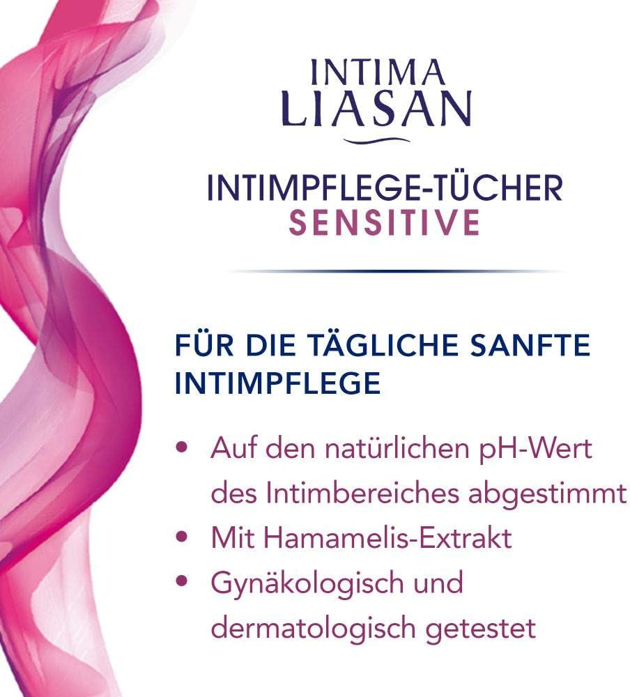 Intima Liasan di Sagrotan Assorbenti intimi Sensitive, senza sapone e senza alcool, 30 pezzi