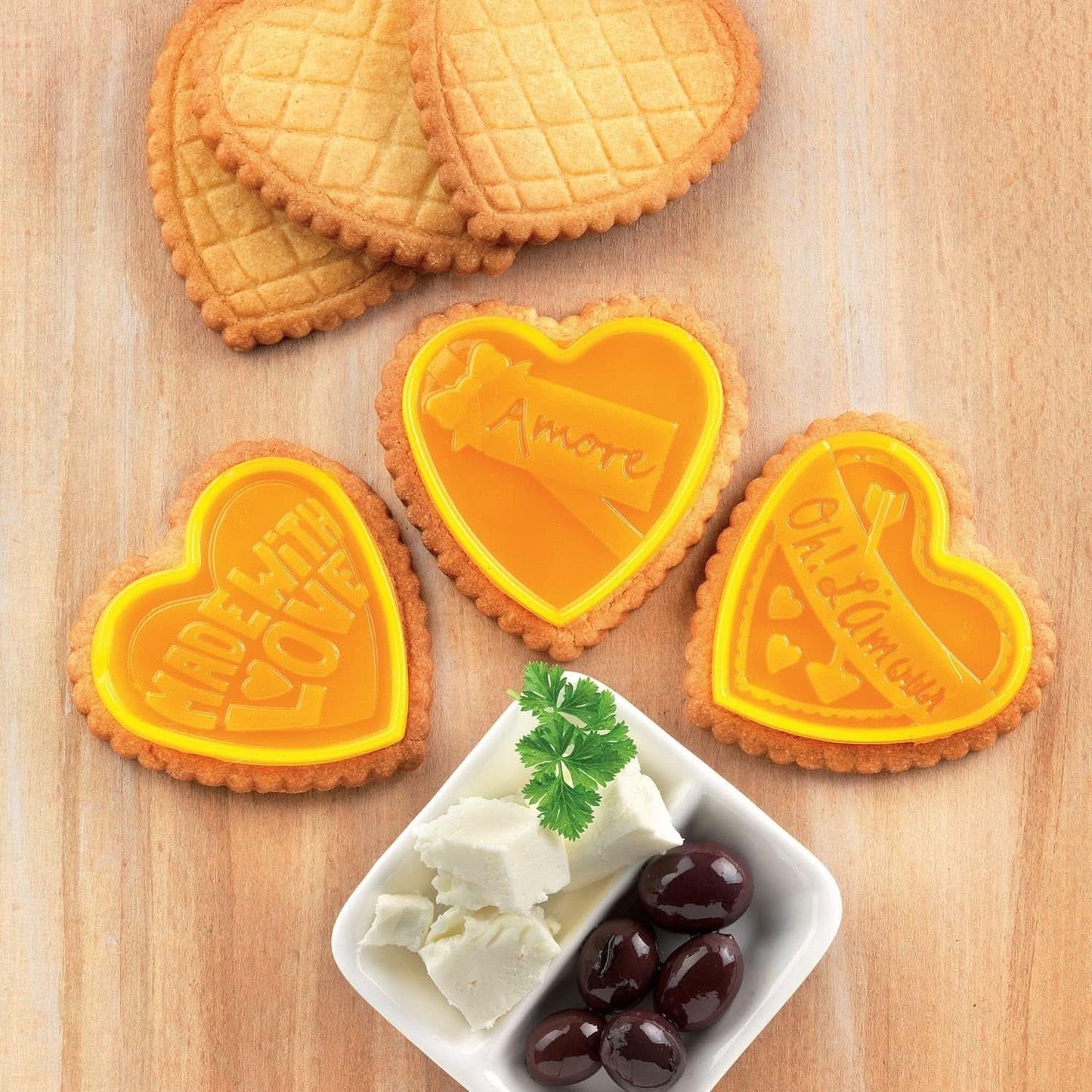 Silikomart 22.166.77.0165 CKC06, Set forme cioccolato e tagliacucina Naty Shop