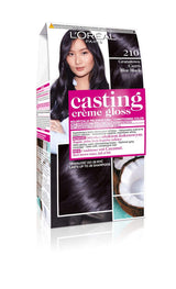 L'Oréal Paris Casting Crème Gloss 210 Colore dei capelli - Blu Navy Nero Naty Shop Tintura per capelli 210 Colore dei capelli - Blu Navy Nero 1 G (1 confezione)