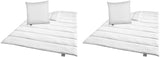 Set biancheria da letto Traumnacht Green - Piumino per tutte le stagioni 135X200 cm + Cuscino 80X80 cm, Resistente con Fodera in Microfibra, Prodotto secondo gli Standard di Qualità Tedeschi (Confezione da 2) Naty Shop Piumini e Trapunte Titolo predefinito