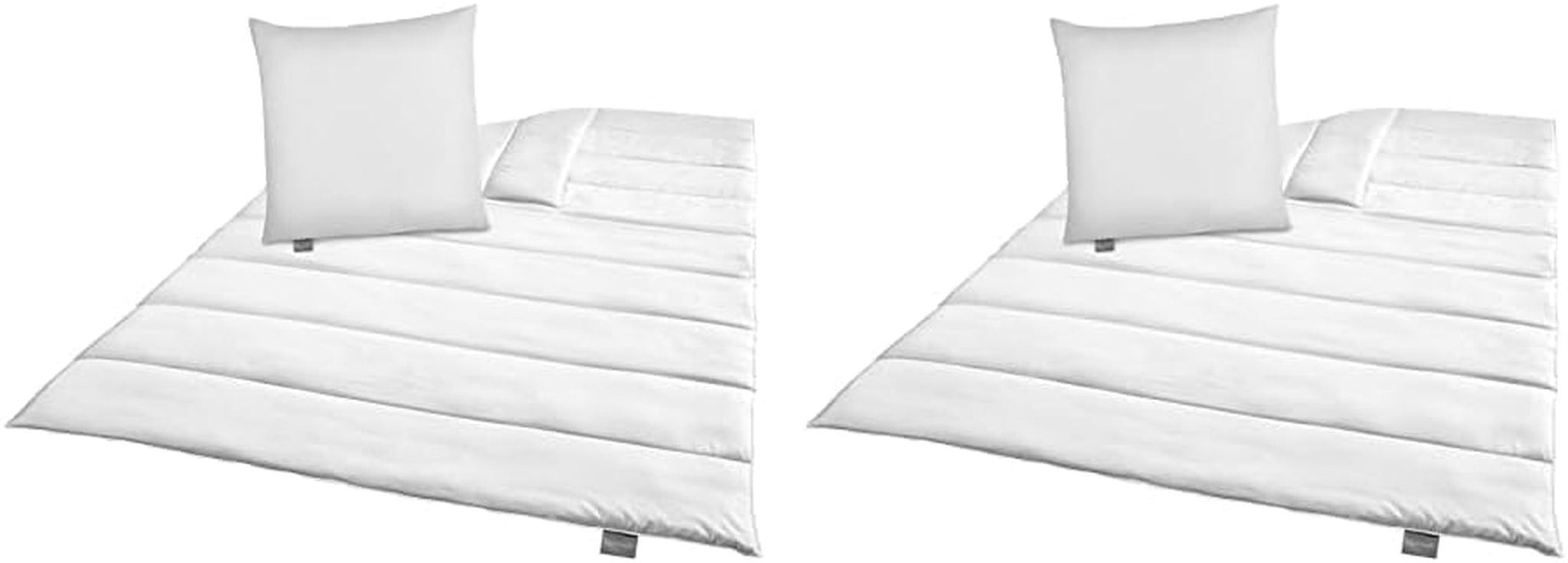 Set biancheria da letto Traumnacht Green - Piumino per tutte le stagioni 135X200 cm + Cuscino 80X80 cm, Resistente con Fodera in Microfibra, Prodotto secondo gli Standard di Qualità Tedeschi (Confezione da 2) Naty Shop Piumini e Trapunte Titolo predefinito