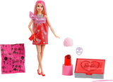 Bambola Barbie Party senza scatola e accessori, serie Glam Party con 10 sorprese, inclusa una bambola rosso vivo con effetto cambia colore, JFY68