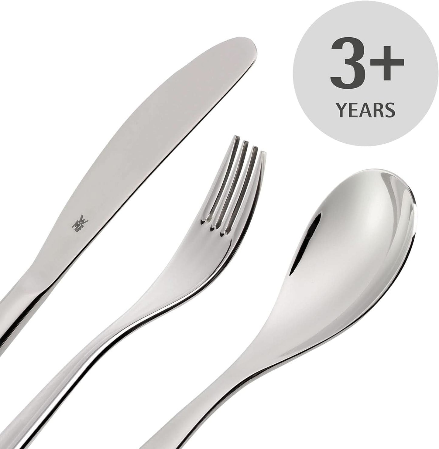 WMF Animals set posate in acciaio inox per bambini, 4 pezzi, lucido Cromargan Kitchen Naty Shop