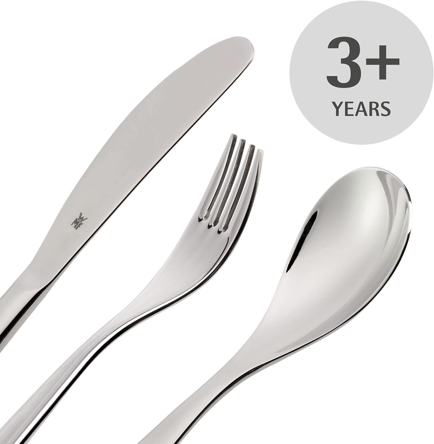 WMF Animals set posate in acciaio inox per bambini, 4 pezzi, lucido Cromargan Kitchen Naty Shop