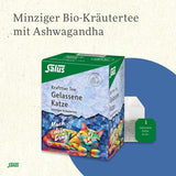Salus - Krafttier Tea - The Quiet Cat - 1X 15 sacchetti filtro (28,5 g) - Tisana alla menta con Ashwagandha - Biologico