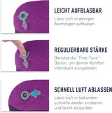 Sea to Summit - Cuscino di supporto lombare Eros Premium - Cuscino di supporto gonfiabile - Sollievo per la schiena - Materiale poliestere 50D - Borsa da viaggio compatta - Servizio, viaggi ed escursioni in auto - Blu navy - 93 g