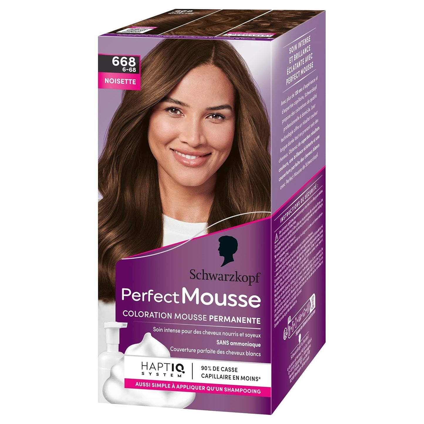 Perfect Mousse Mousse colorante permanente, 668 Haselnuss Hair Dye Naty Shop Titolo predefinito