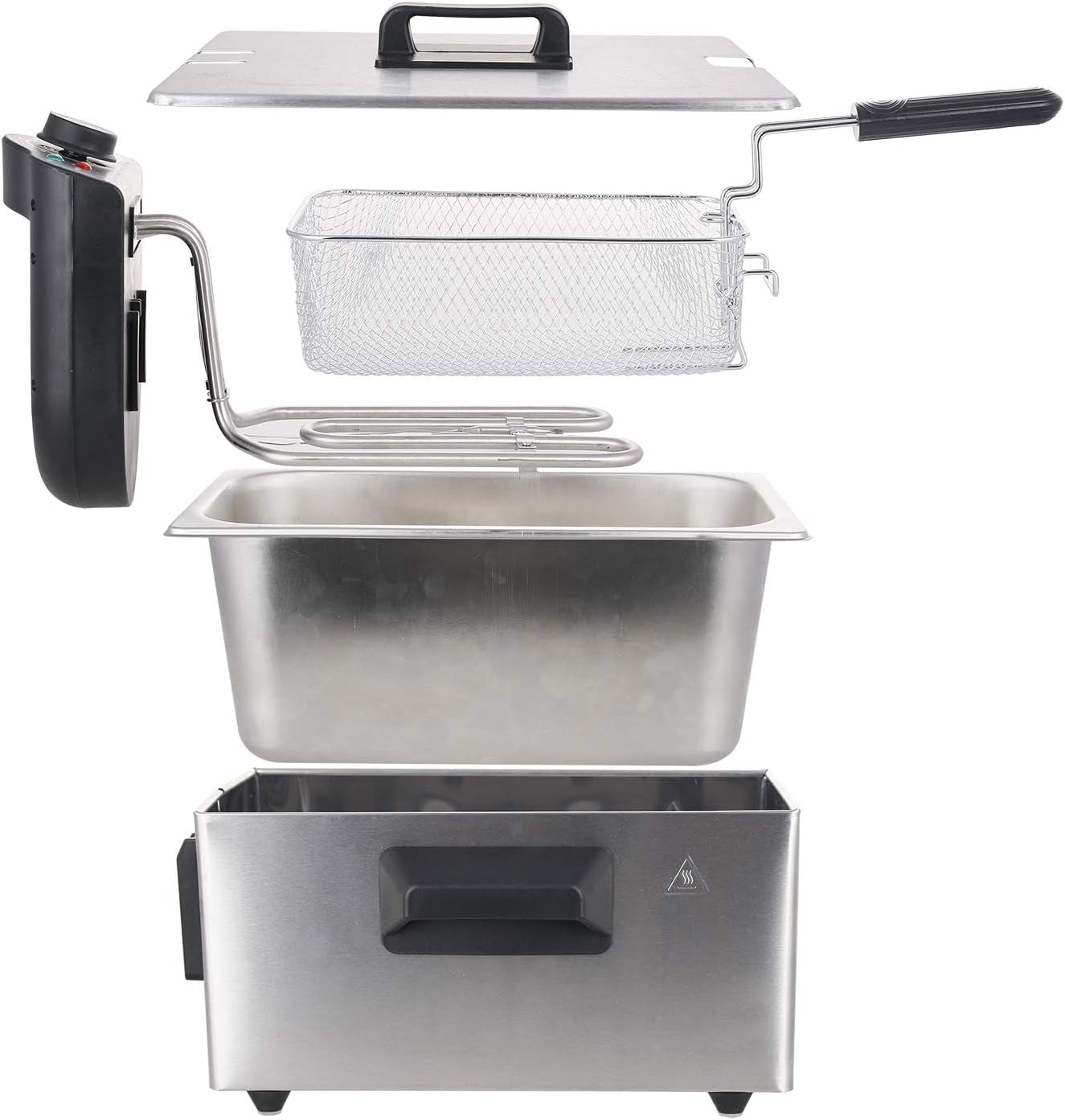 Friggitrice Emerio 3.0L con tecnologia Cold Zone, 2000 W Elettrodomestici Naty Shop