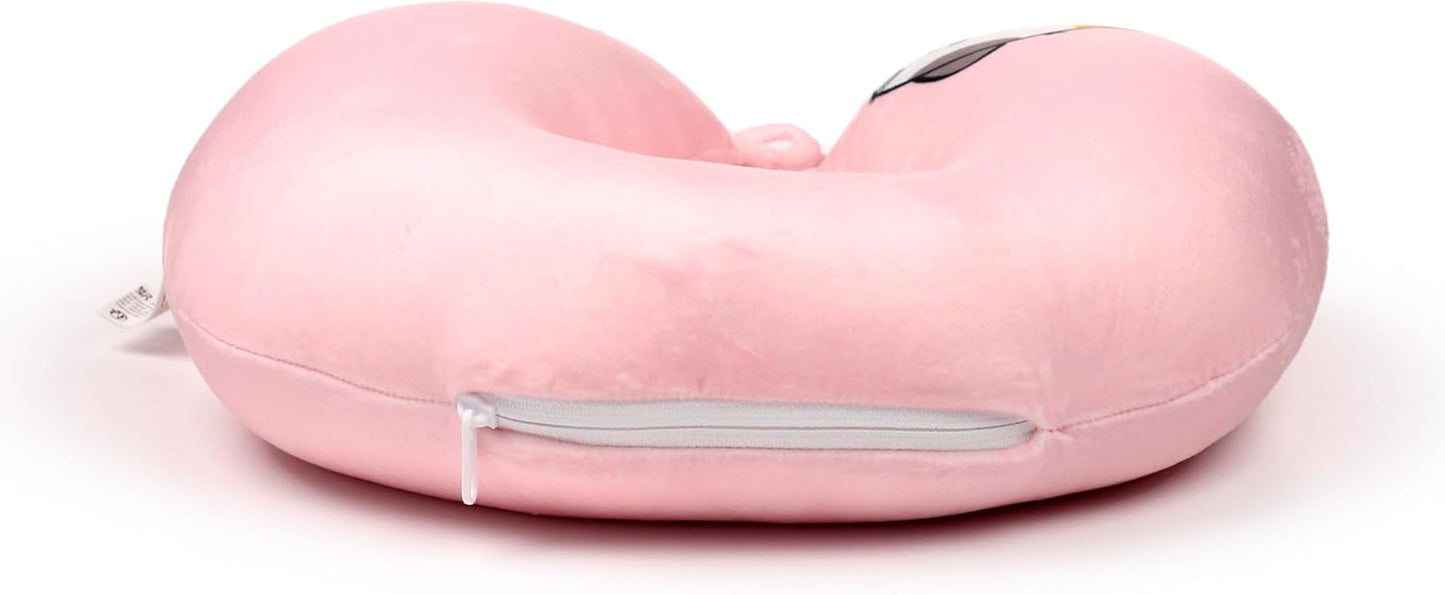 Puckator Swapseazzz Peluche Cuscino da Viaggio 2 in 1 Lola La Gatta Bianco Cuscini da Viaggio Standard Naty Shop
