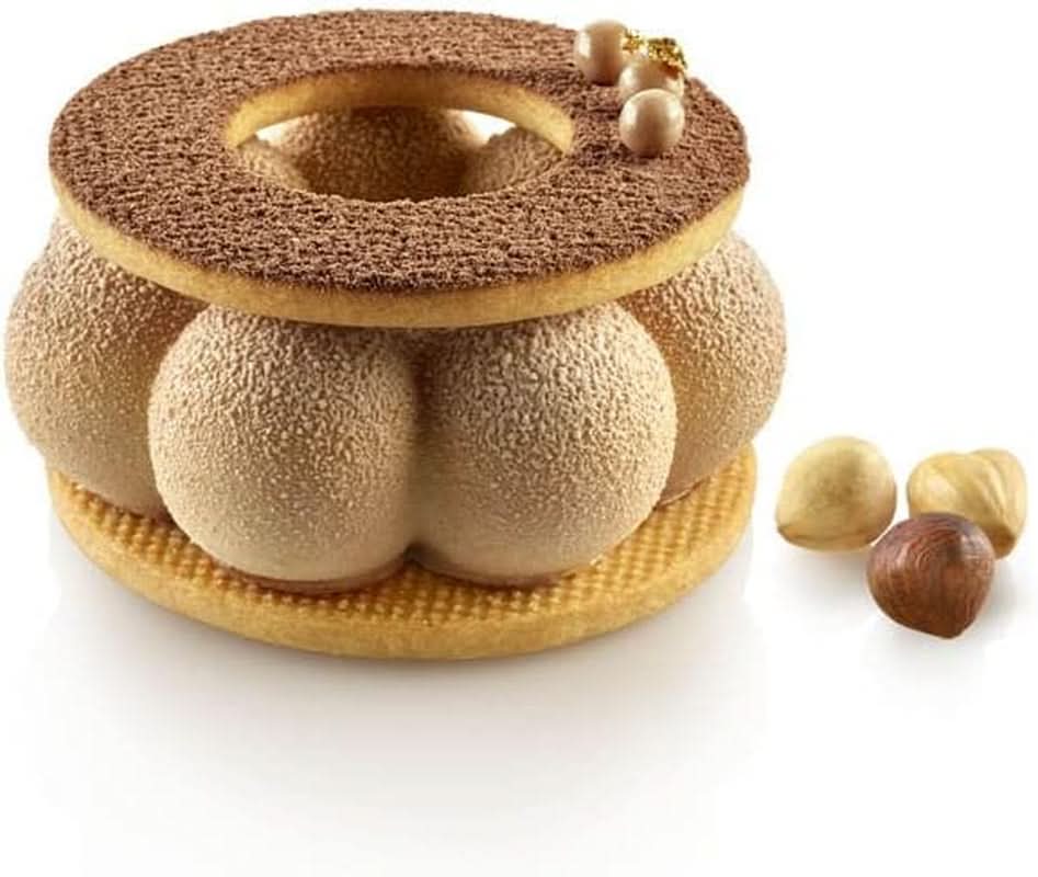 Silikomart, Forma Corona di Tartufo in Silicone Ø 8,2 x H 2,9 cm, 6 cavità, 90 ml Cucina Naty Shop