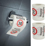 Set 4 carte igieniche "Buon 40° compleanno" │40° compleanno 24 metri 2 tessuti 180Gr/Qm │ Carta igienica motivo carta igienica (4 X carta igienica 40)