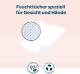BIOLANE - Salviette umidificate per neonati, viso e mani - Salviette detergenti extra delicate per l'igiene - Salviette umidificate per neonati dalla nascita - Senza alcool - 12 x 64 salviette (768 salviette)