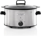 Crockpot a cottura lenta,| 3,5 litri (3-4 persone), contenitore per rosolare carne e verdure, acciaio inox Slow Cooker Naty Shop Default Title