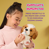 Little Live Pets My Really Real Puppy – Patch; Cucciolo interattivo; oltre 60 suoni/reazioni; aspetto realistico; 1 di 72 varianti; set da gioco con borsa per il trasporto; batterie incluse; dai 5 anni in su
