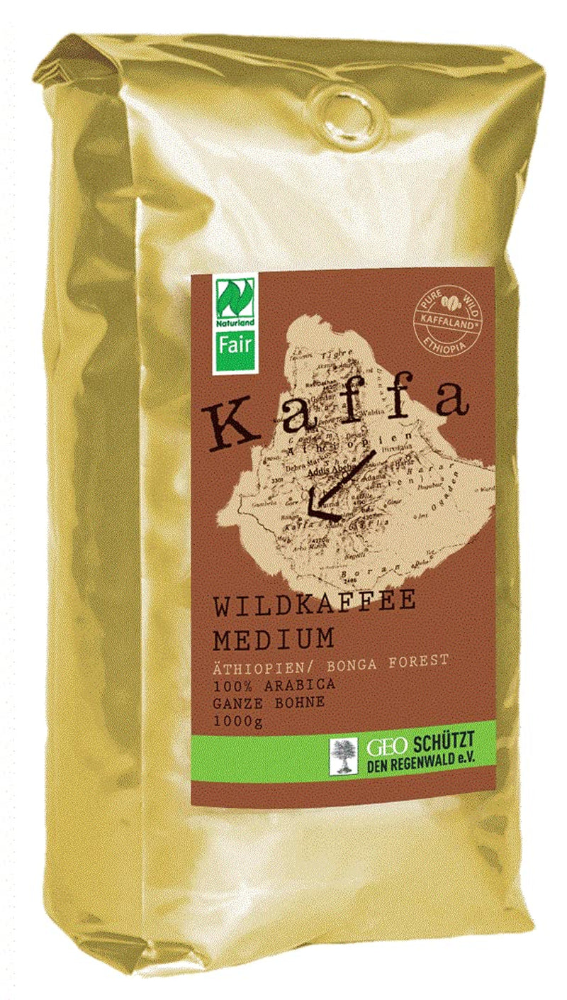 Caffè selvatico biologico in grani medi 1000 g