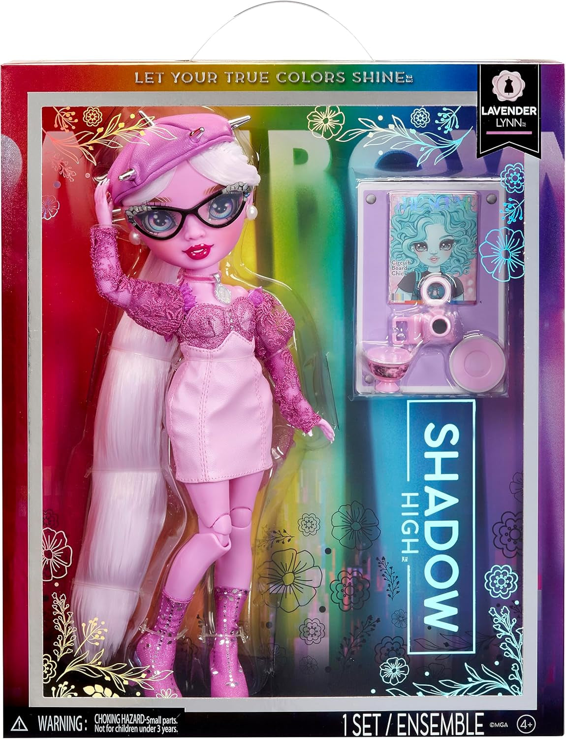 Bambola alla moda Rainbow High Shadow High F23 Viola