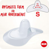 Paracapezzoli NUK | Paracapezzoli per l'allattamento al seno | Protegge dai capezzoli irritati | Silicone sottile | Taglia S (16 mm) | 2 pezzi Accessori per Alimenti e Allattamento Naty Shop