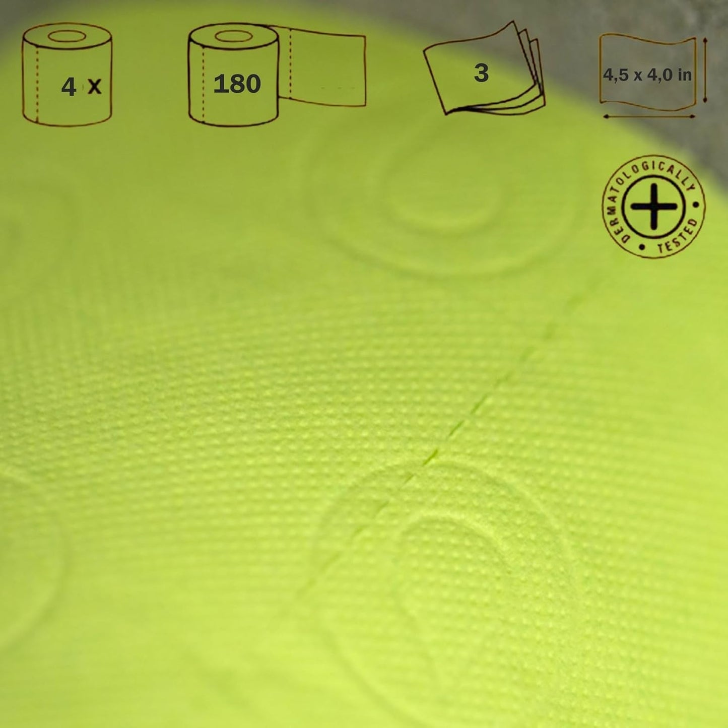 Carta igienica Renova, verde, 4 rotoli