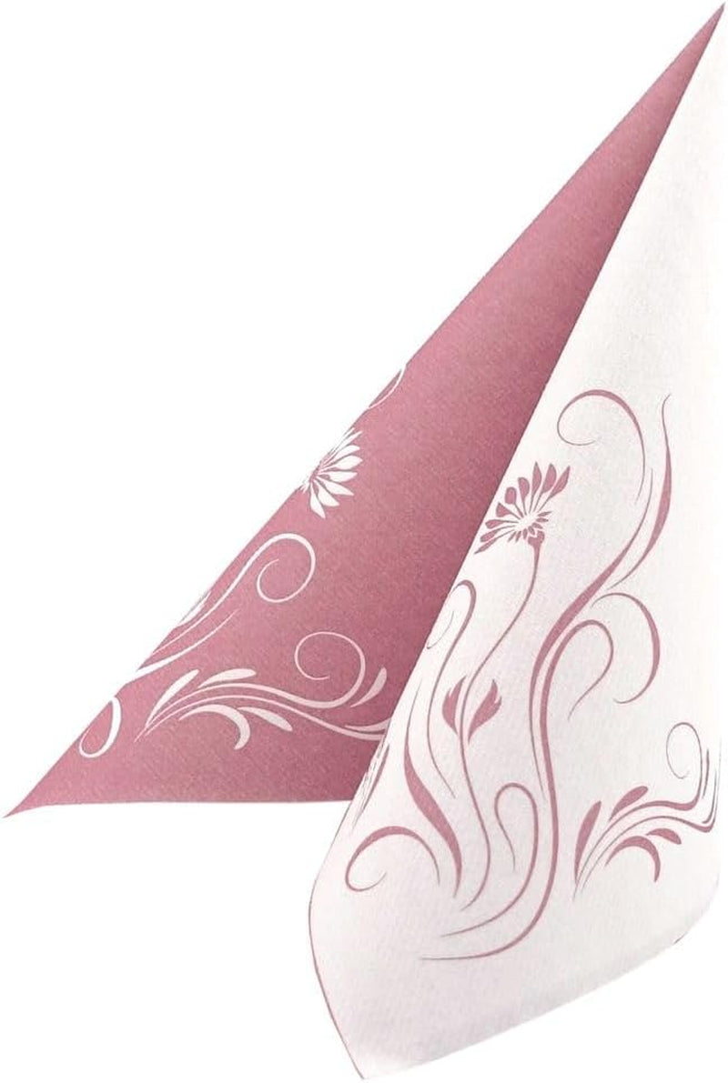 Appartina Elegantia 40X40 cm Tovaglioli Airlaid Simil Tessuto, Tovagliolo Nuziale di Alta Qualità, Tovaglioli Nuziali Simil Tessuto Tovaglioli Usa E Getta per Varie Occasioni (Rosa Antico)