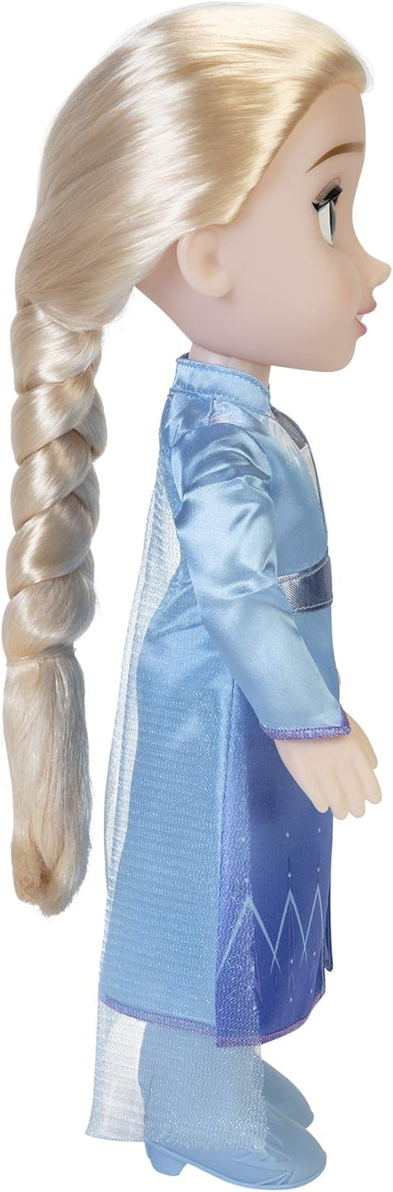 Disney Frozen 2 Elsa Travel Doll, bambola da 35 cm con abito ispirato al film cult, stivali e lunghi capelli intrecciati per un divertimento extra, per ragazze dai 3 anni in su