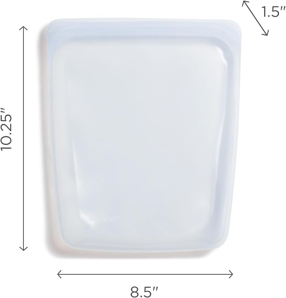 Stasher Bag Borsa per alimenti riutilizzabile in silicone premium da mezzo gallone Blu Resistente Forno Lavabile in lavastoviglie Congelatore Sicura Borsa per il pranzo ecologica Preparazione degli alimenti 1893 ml Scatole per la conservazione degli alimenti Naty Shop