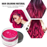 Tintura temporanea per capelli 4,23 once Cera colorata per uomini e donne Lavabile Colore naturale Pomata Tintura istantanea per capelli per feste Cosplay Halloween (Rosso) Naty Shop Tinture per capelli